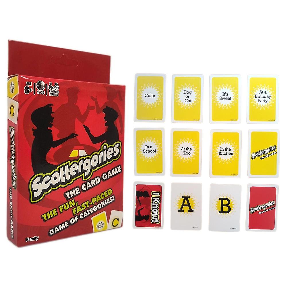 Scattergories le jeu de cartes