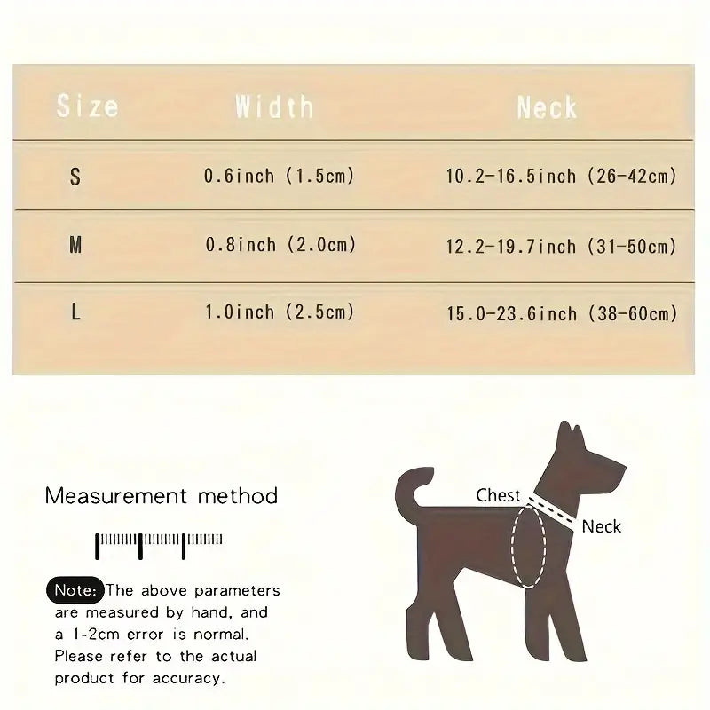 Collier pour chien avec frites