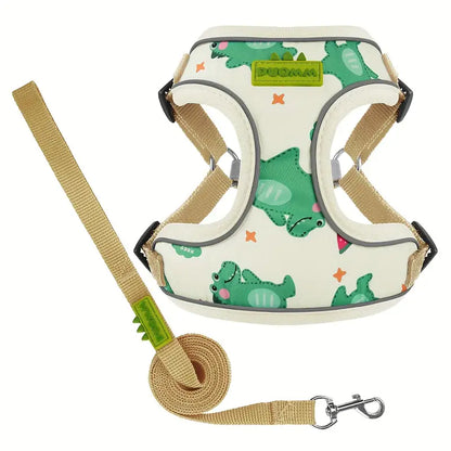 Dinosaur Dog Harness & leash set