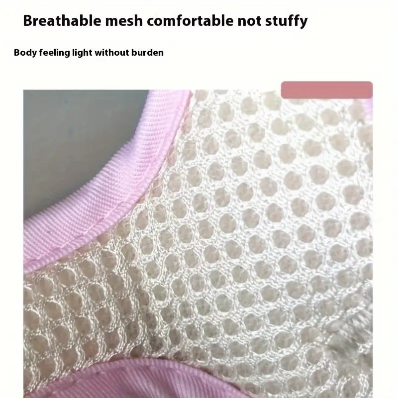 Harnais pour chien/chat avec motif ours 3D (crème)