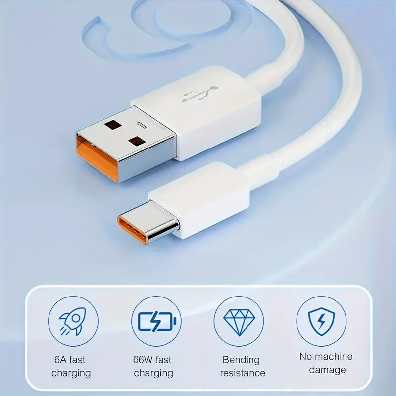 Câble de charge rapide USB vers Type-C (2 m/10 m)