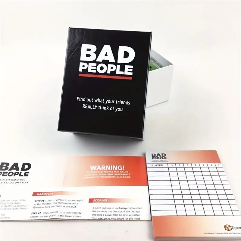 Bad People Party Board Game