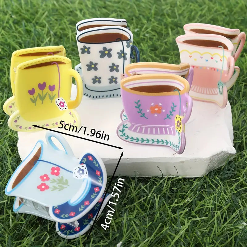 Pince à cheveux en forme de tasse à thé