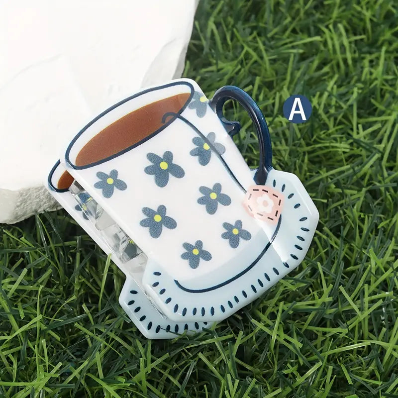 Pince à cheveux en forme de tasse à thé