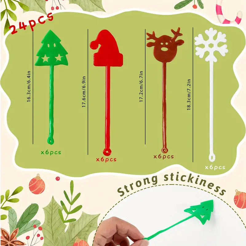 Jouets collants de Noël pour les mains