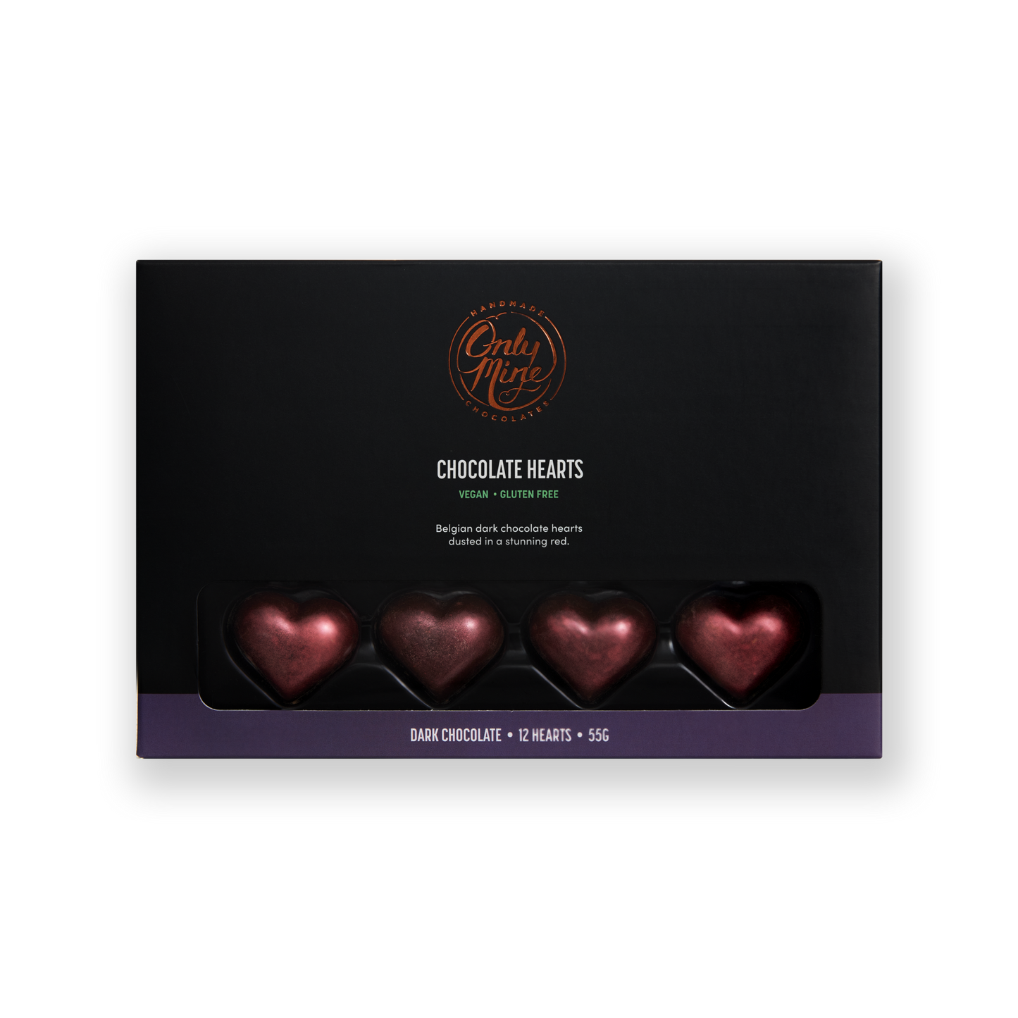 Vegan Dark Chocolate Hearts