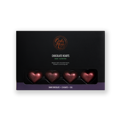 Vegan Dark Chocolate Hearts