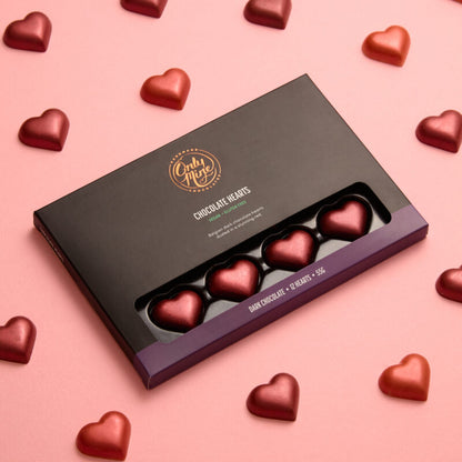 Vegan Dark Chocolate Hearts