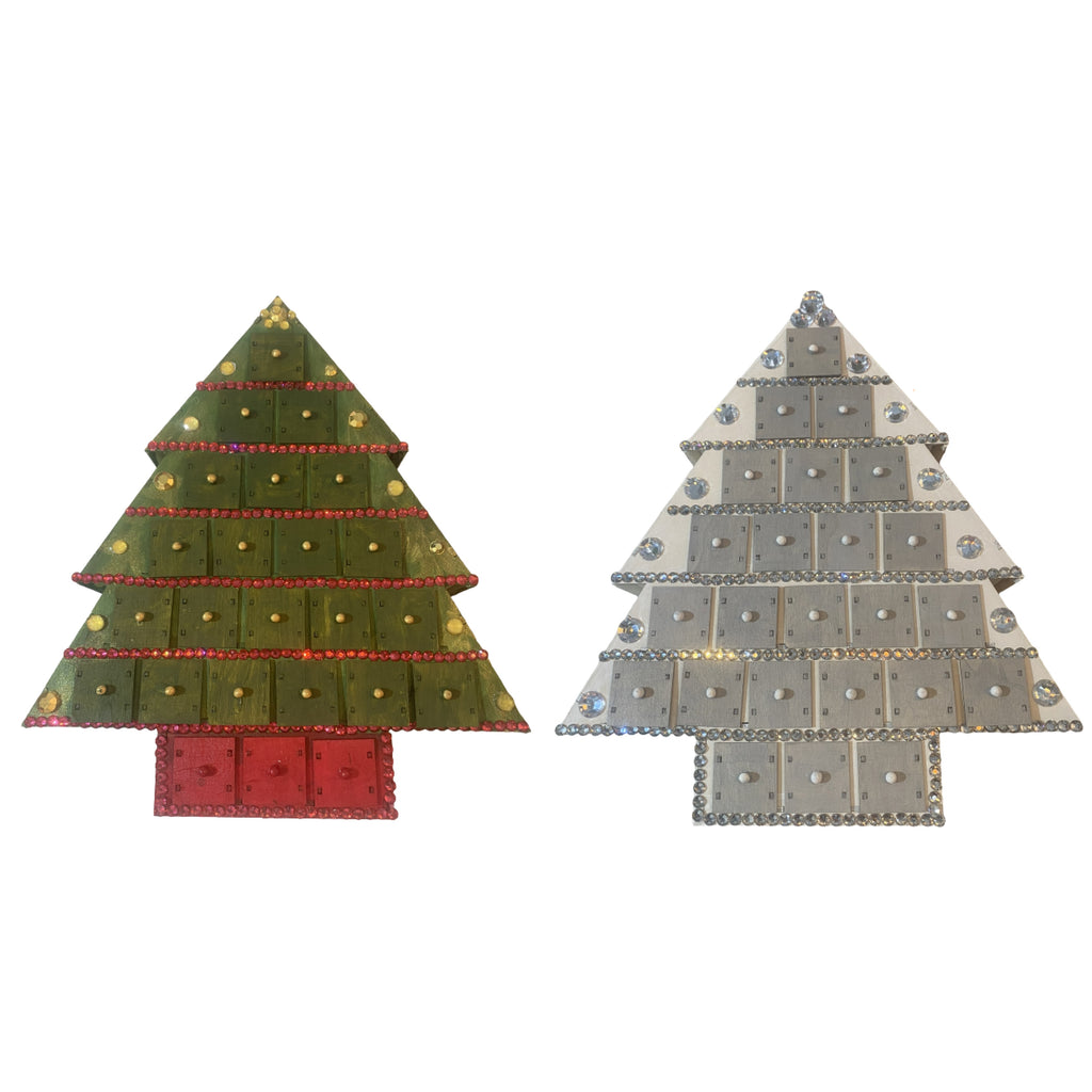 Calendrier de l'Avent de Noël en bois