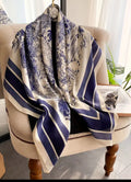 Écharpe Boho Bleu Marine