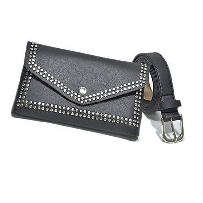 Rivet Waist Pack Coin Purse Belt