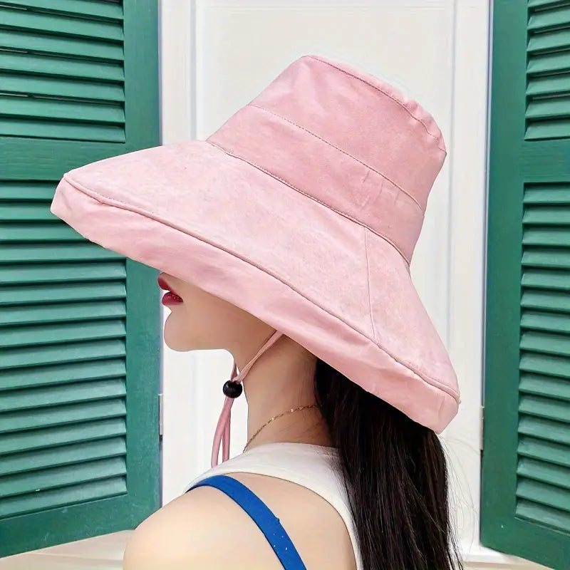 Wide Brim Bucket Hat