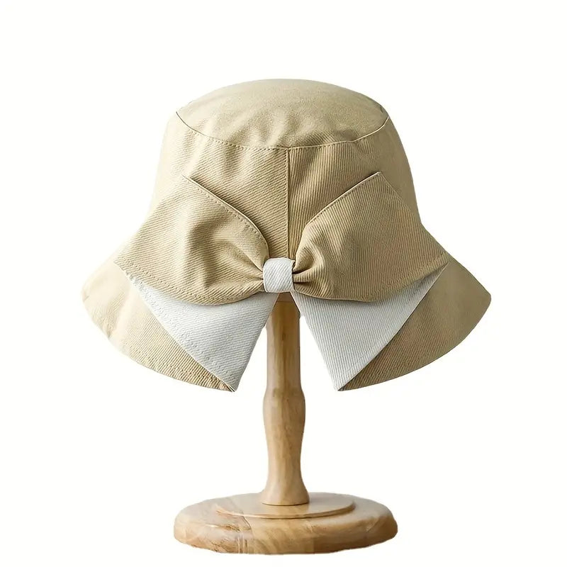Chapeau de soleil / bob avec grand nœud