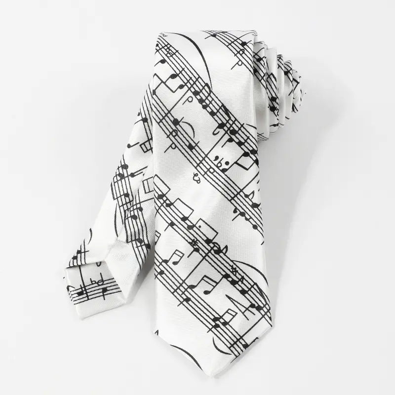 Cravate pour homme avec notes de musique