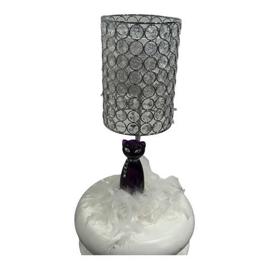 Cat & Crystal perfume bottle lamp (rechargeable)