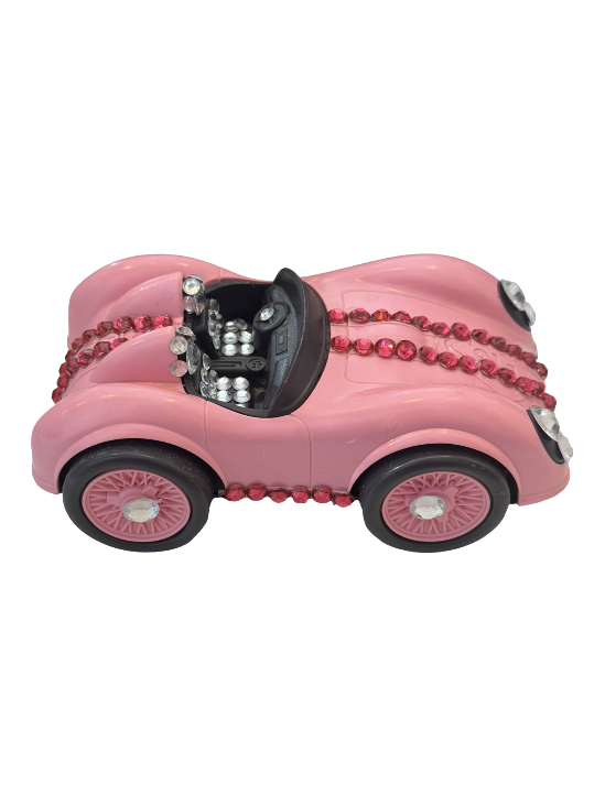 Voiture jouet rose éblouissante