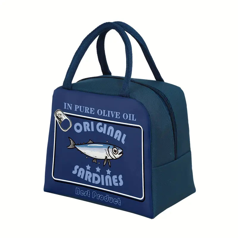 Blue Sardine lunch bag