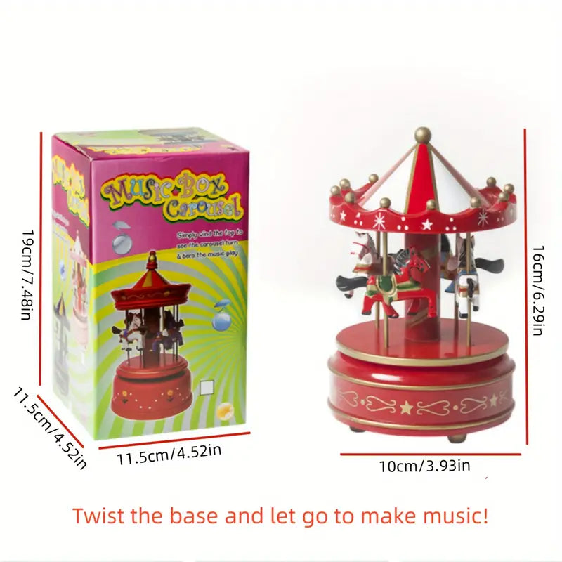 Plastic Carousel Music Box