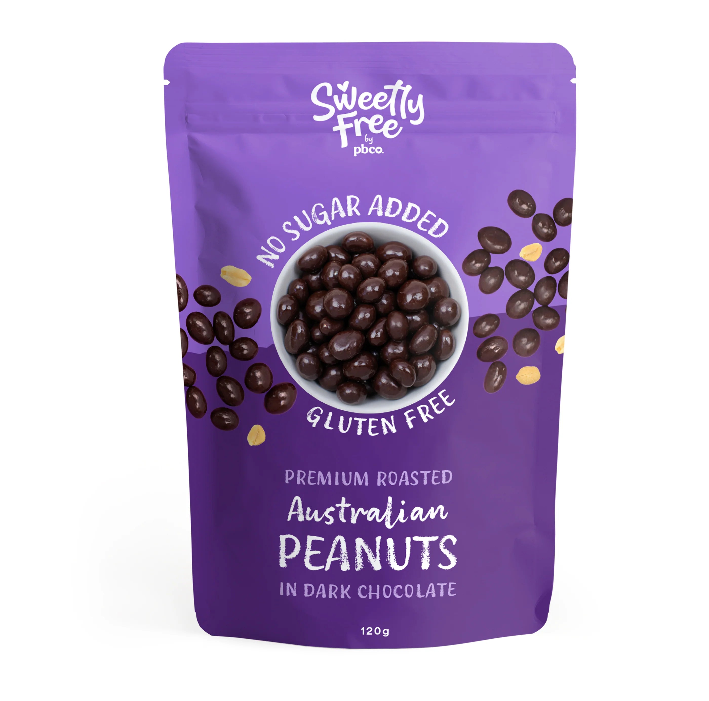 Cacahuètes au chocolat noir sans sucre ajouté