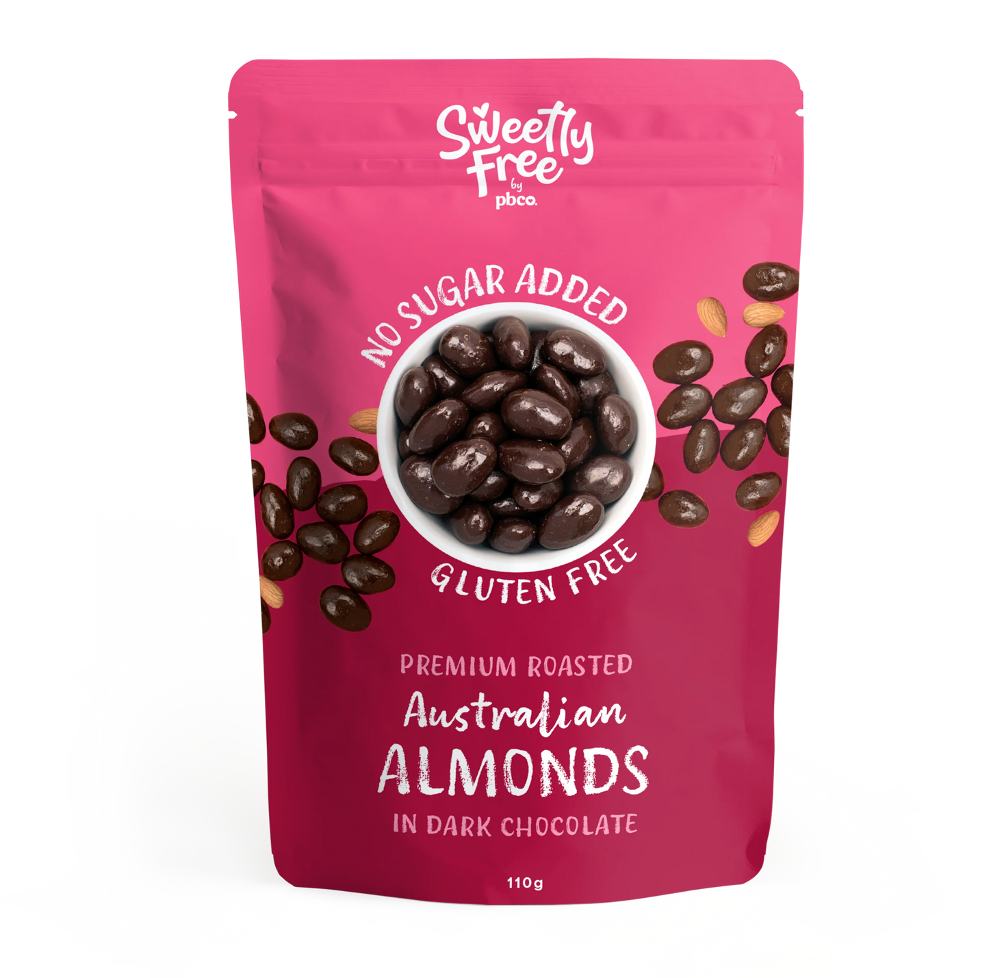 No Sugar Added Dark Chocolate Almonds