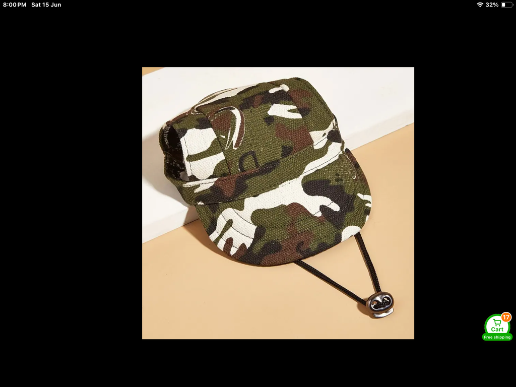 Chapeau en tissu pour animaux de compagnie