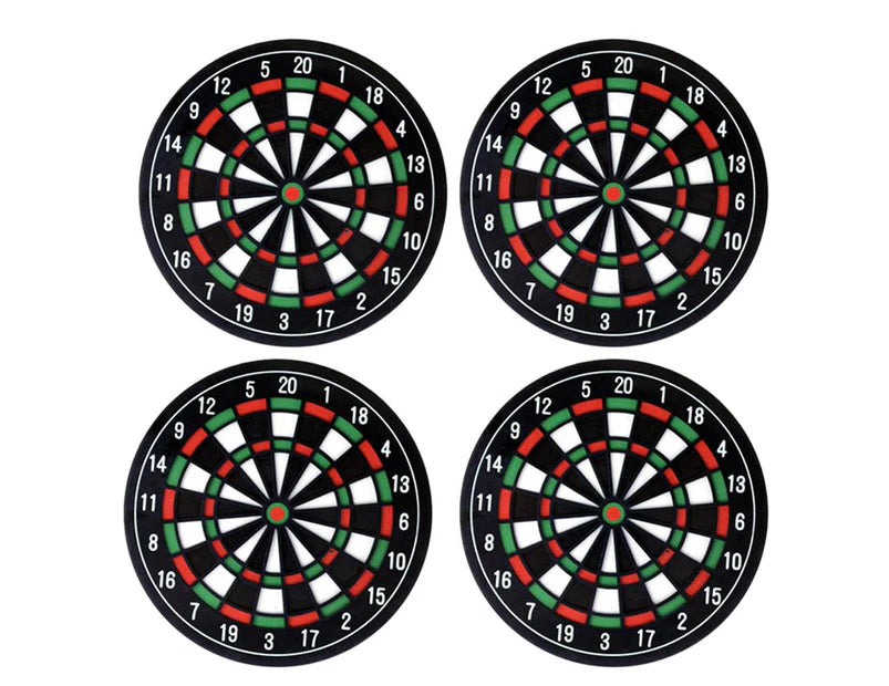Dessous de verre pour cible de fléchettes (lot de 4)