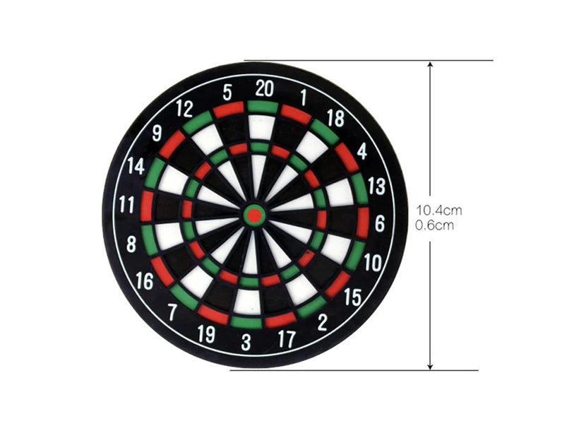Dessous de verre pour cible de fléchettes (lot de 4)
