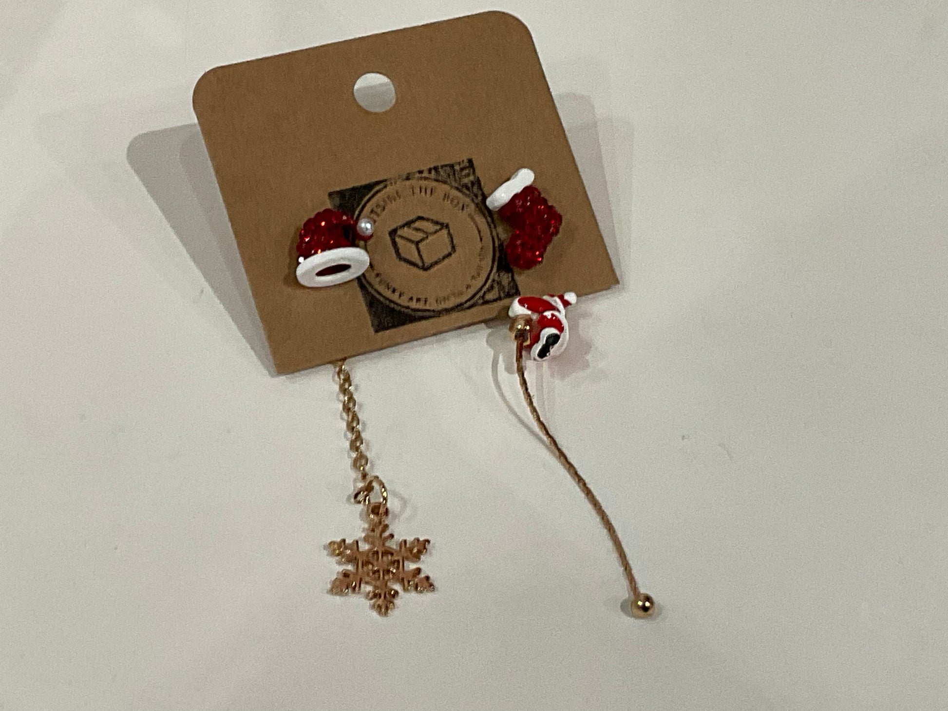 Boucles d'oreilles Père Noël volant