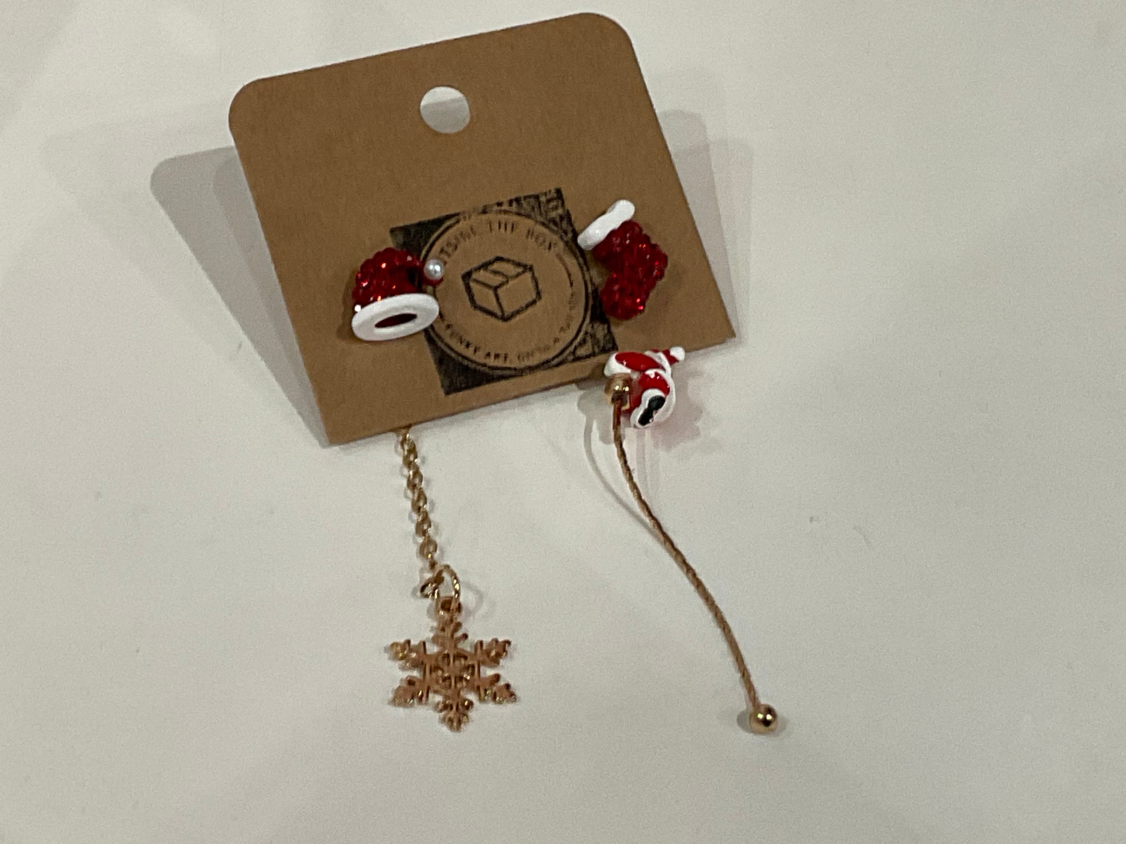 Boucles d'oreilles Père Noël volant