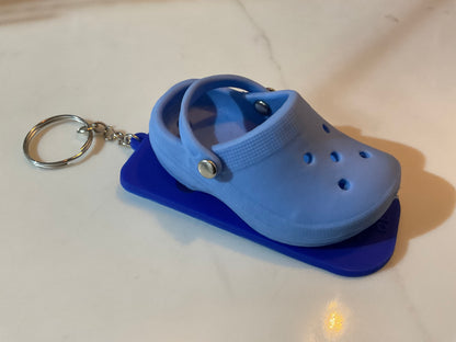 Keychain for shoe charms