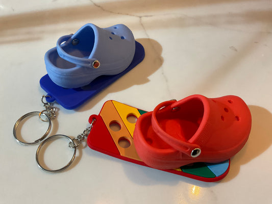 Keychain for shoe charms