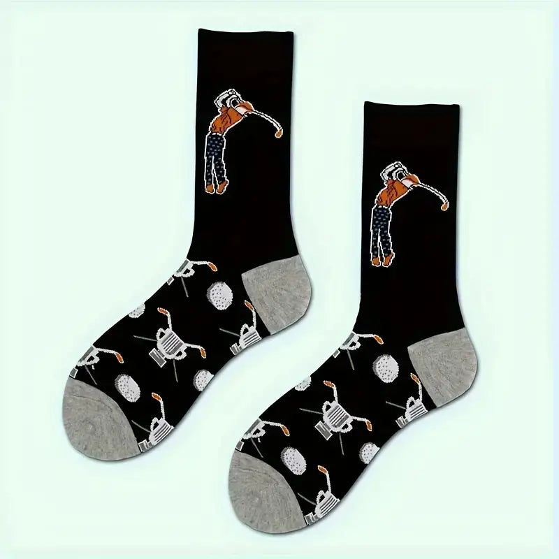 Chaussettes de golf de dessin animé