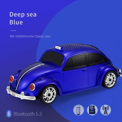 Haut-parleur de voiture Bluetooth sans fil rétro 