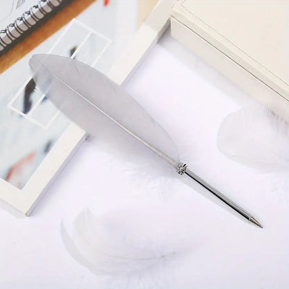 Feather ballpoint pen