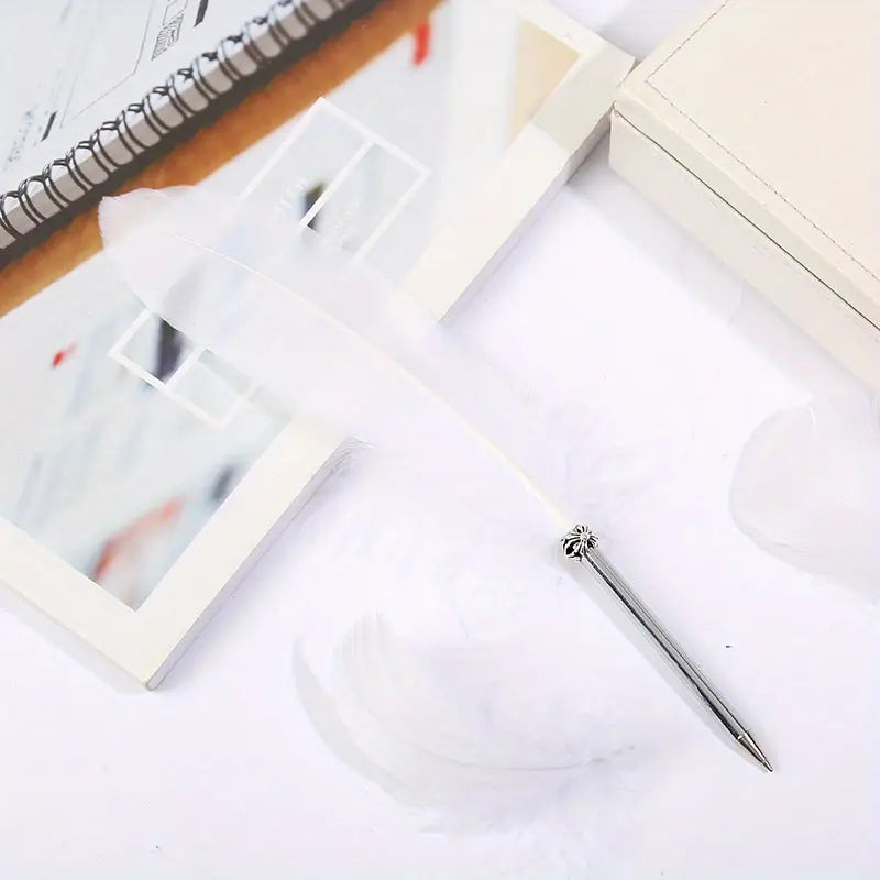 Stylo à bille à plumes