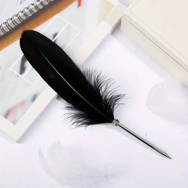 Stylo à bille à plumes