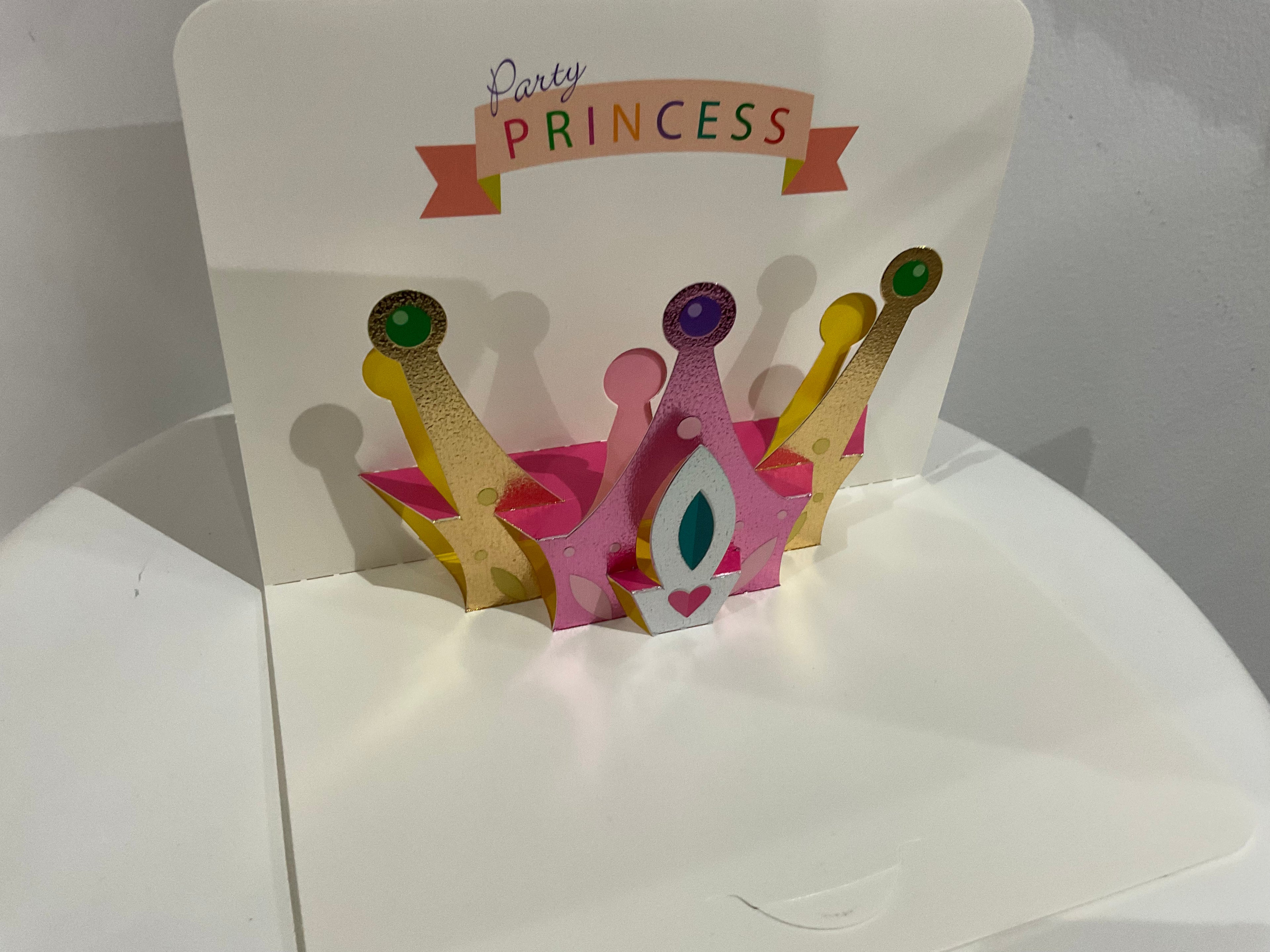 Carte de vœux pop-up 3D - Princesse