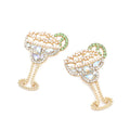 Margarita Beaded Zirconia Earrings