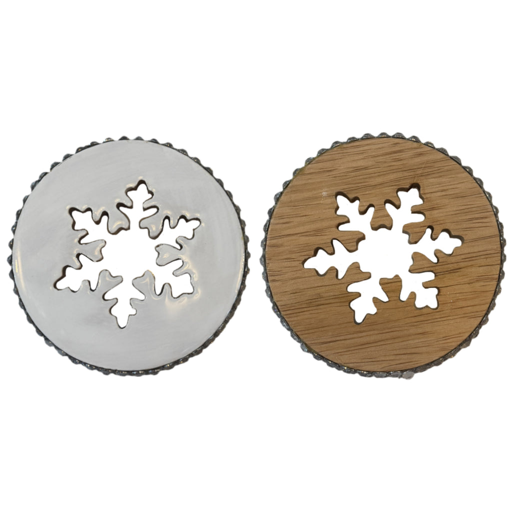 Dessous de verre flocon de neige de Noël