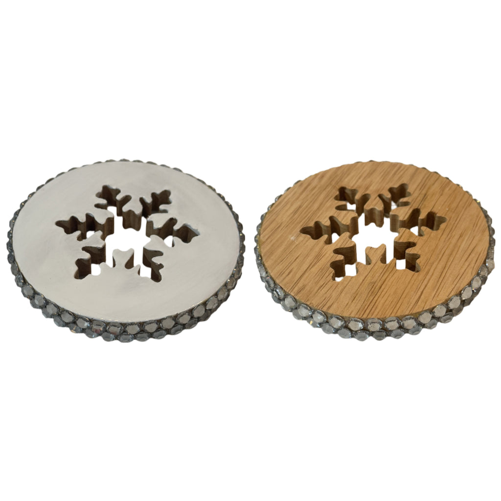 Dessous de verre flocon de neige de Noël