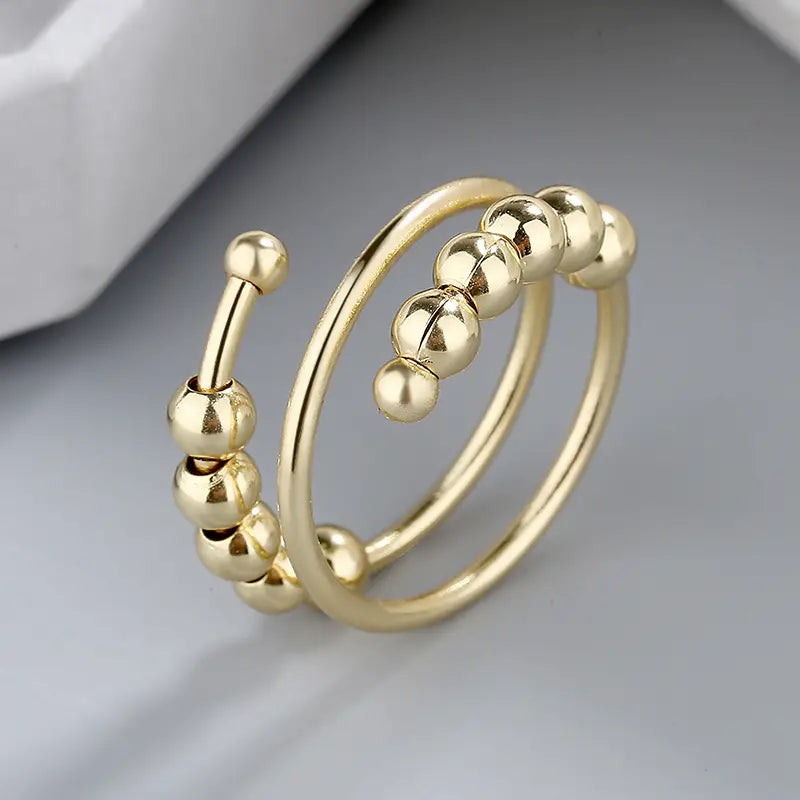 Stainless Steel Fidget rings (Golden)