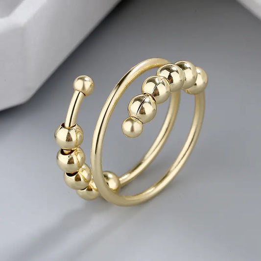 Stainless Steel Fidget rings (Golden)