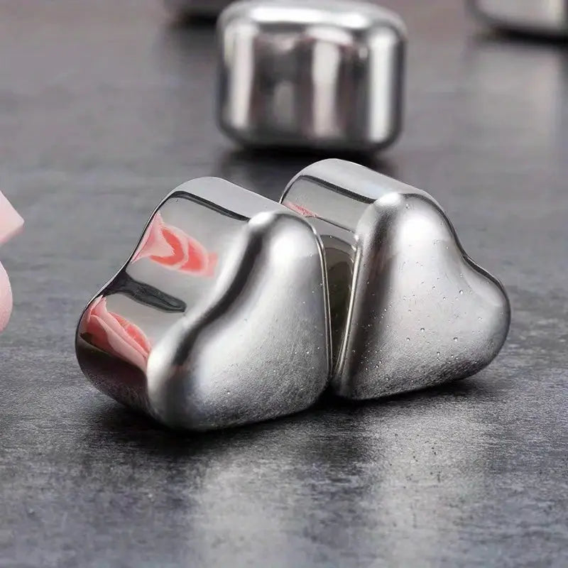 Stainless steel Heart Shaped Ice Cubes