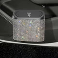 Diamonte Car rubbish bin (Silver)