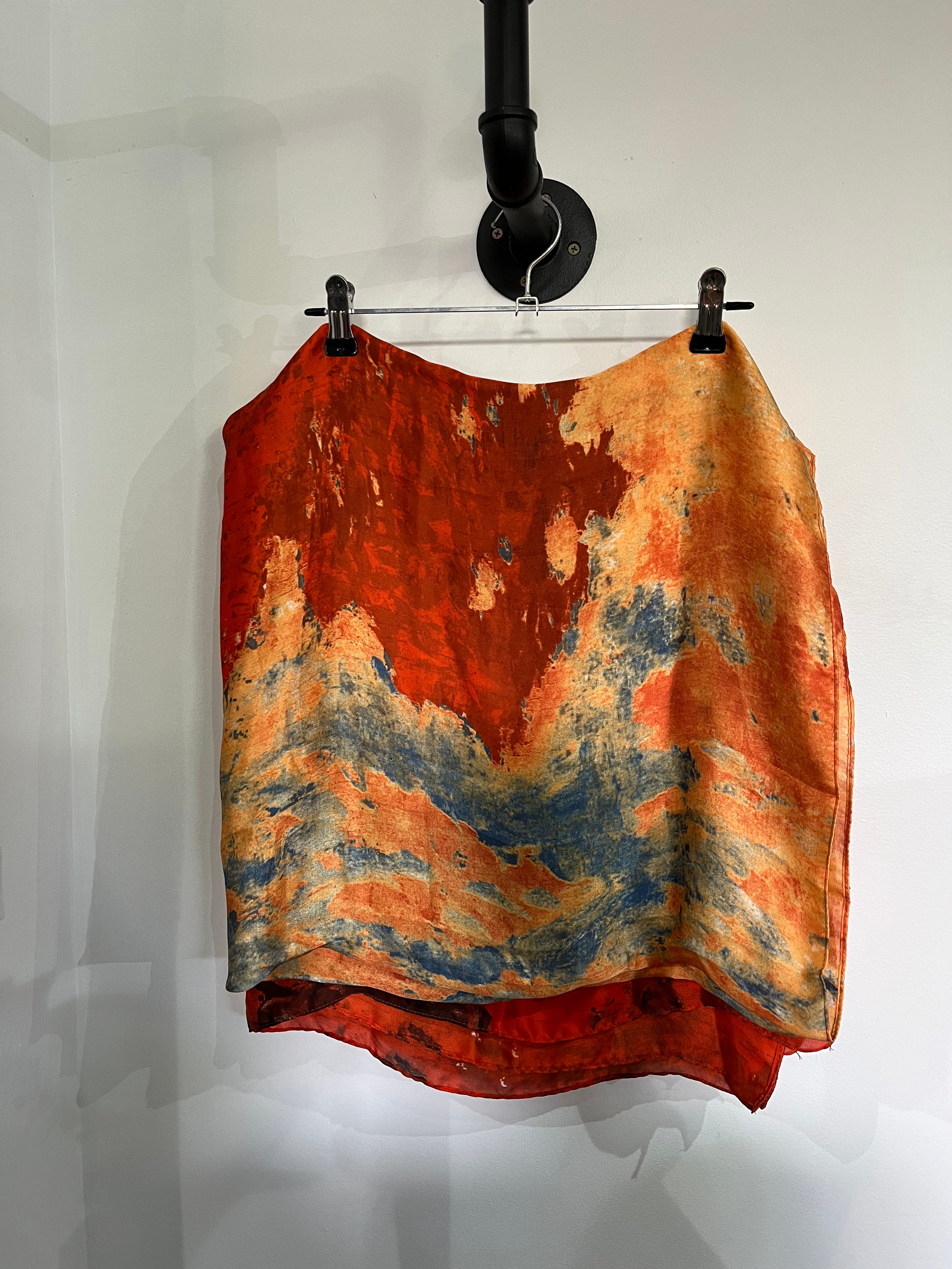 Écharpe longue orange