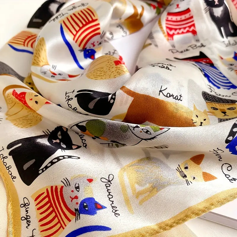 Écharpe élégante en forme de chat de dessin animé