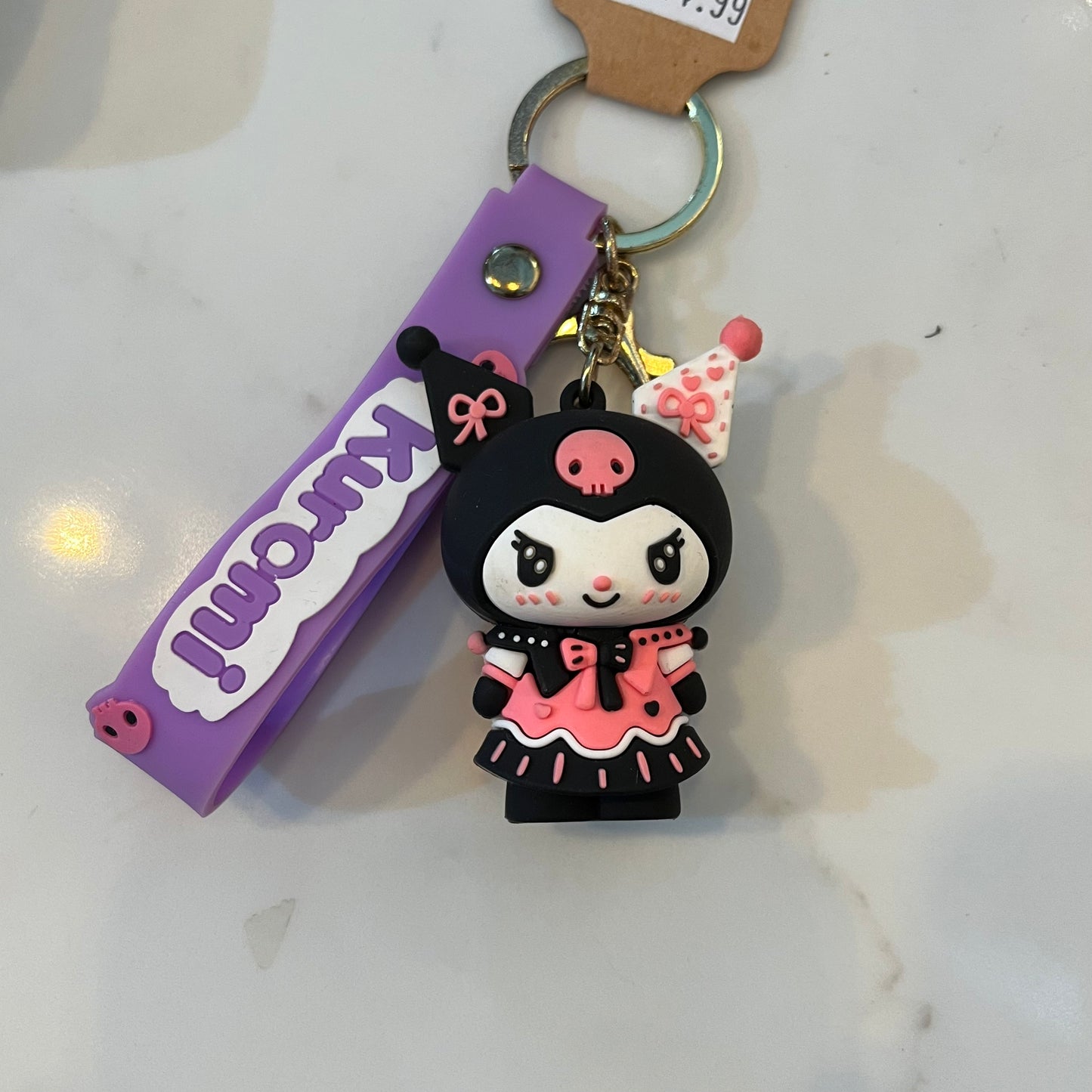 Cartoon Character Keyring (Kuromi)