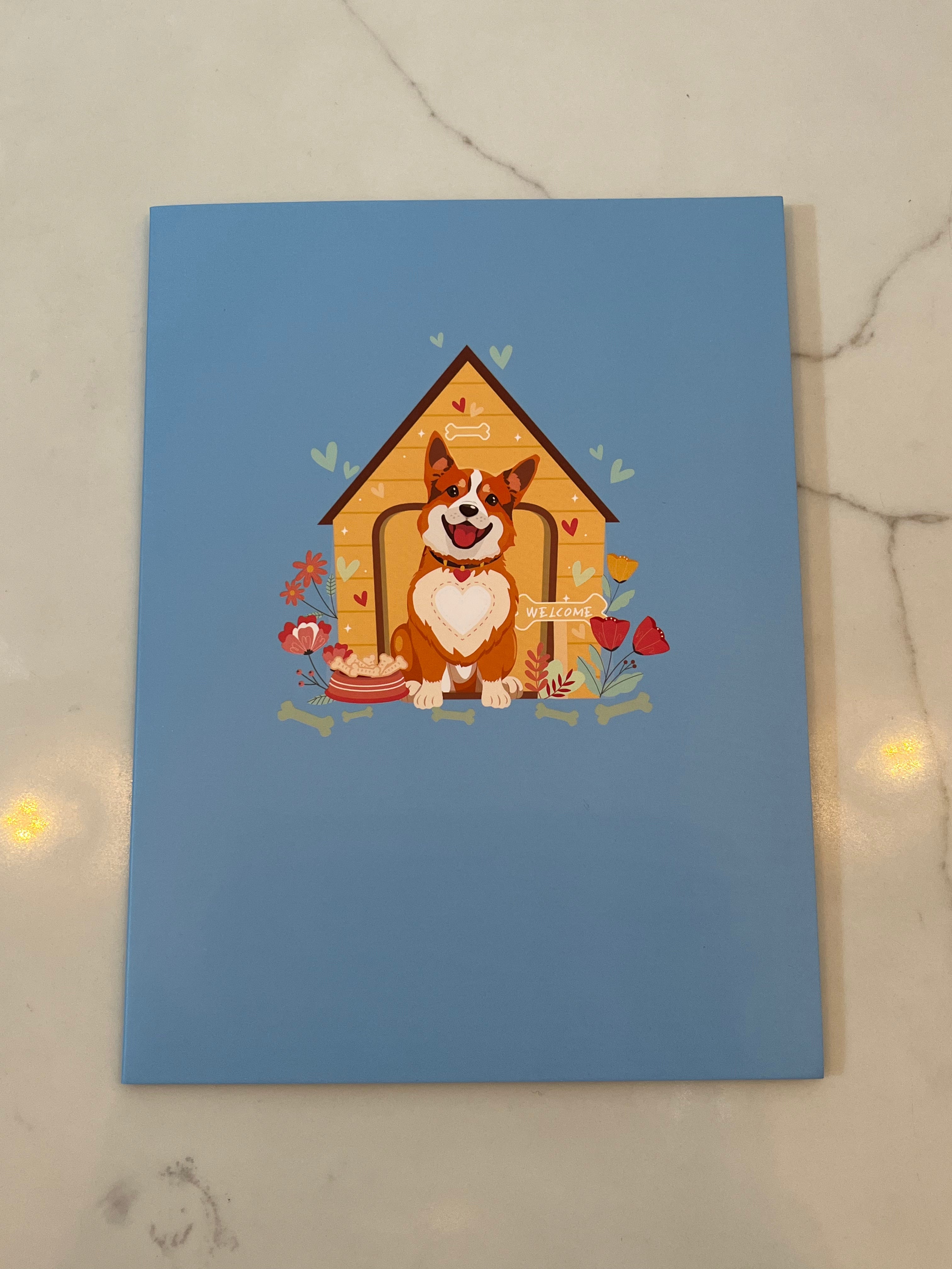 3D Pop-Up Greeting Card- Corgi