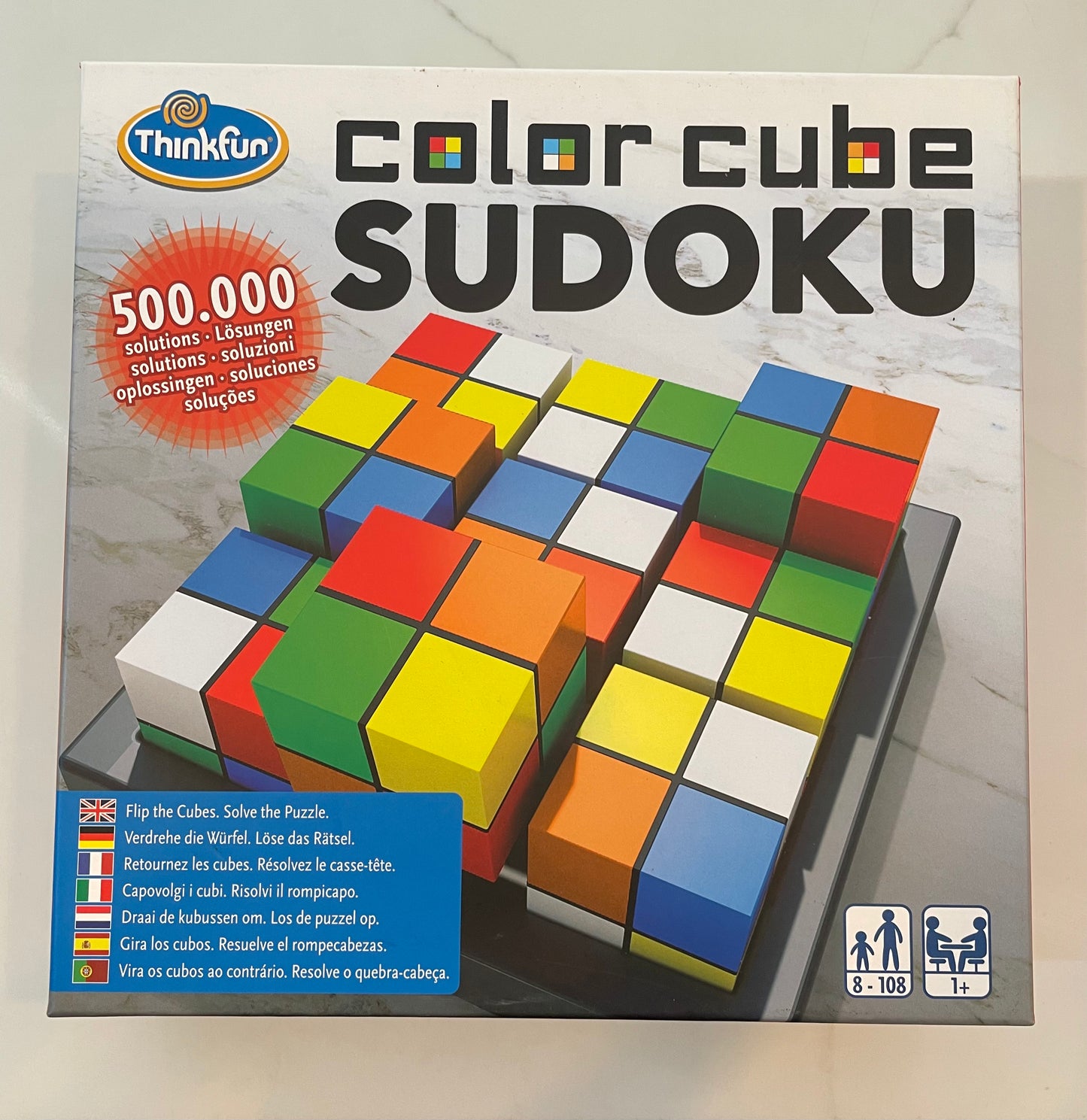 Color cube sudoku