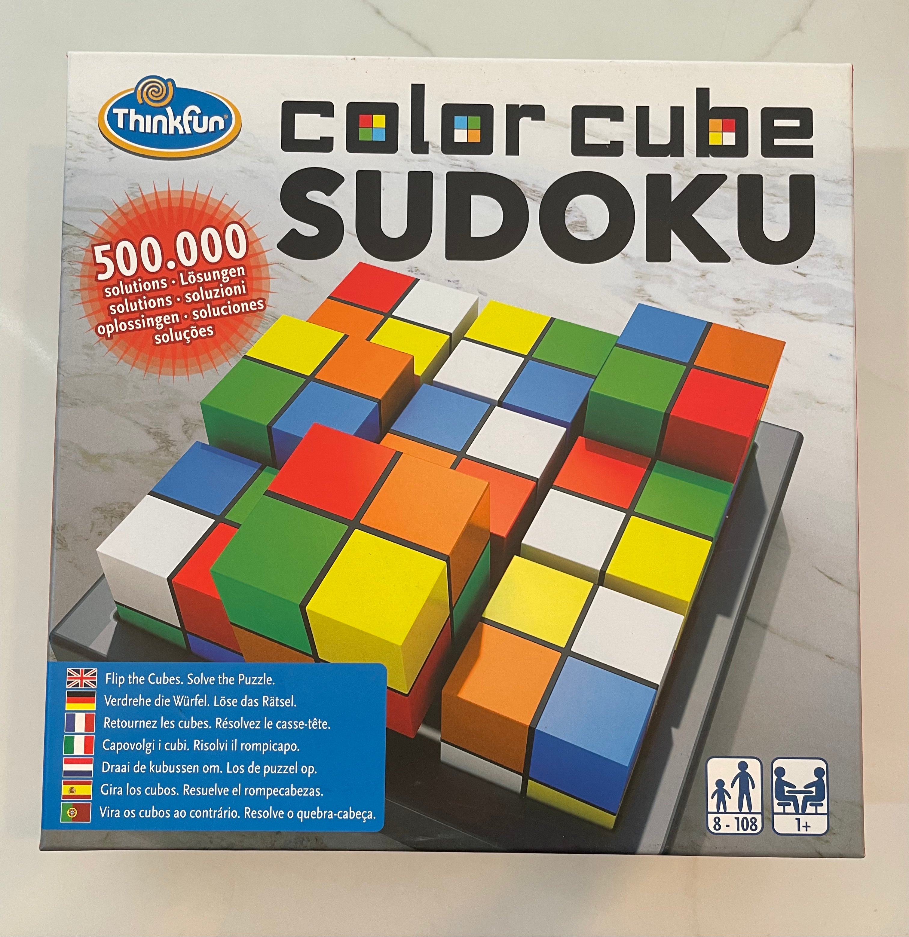 Sudoku avec cubes colorés